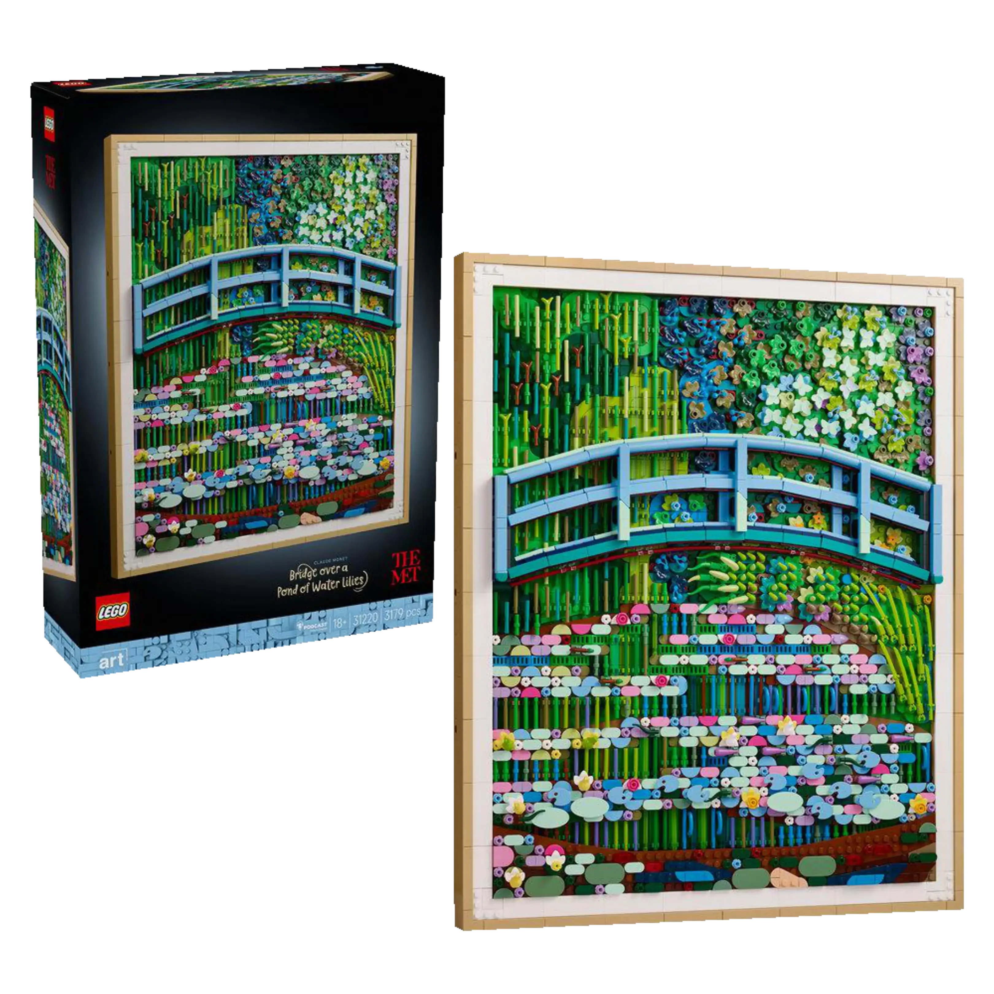 LEGO Art 31220 Claude Monet Brücke über Seerosenteich Mosaik Bauset