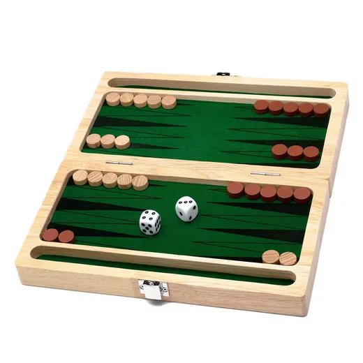 Goki Spielesammlung Backgammon Brettspiel Set