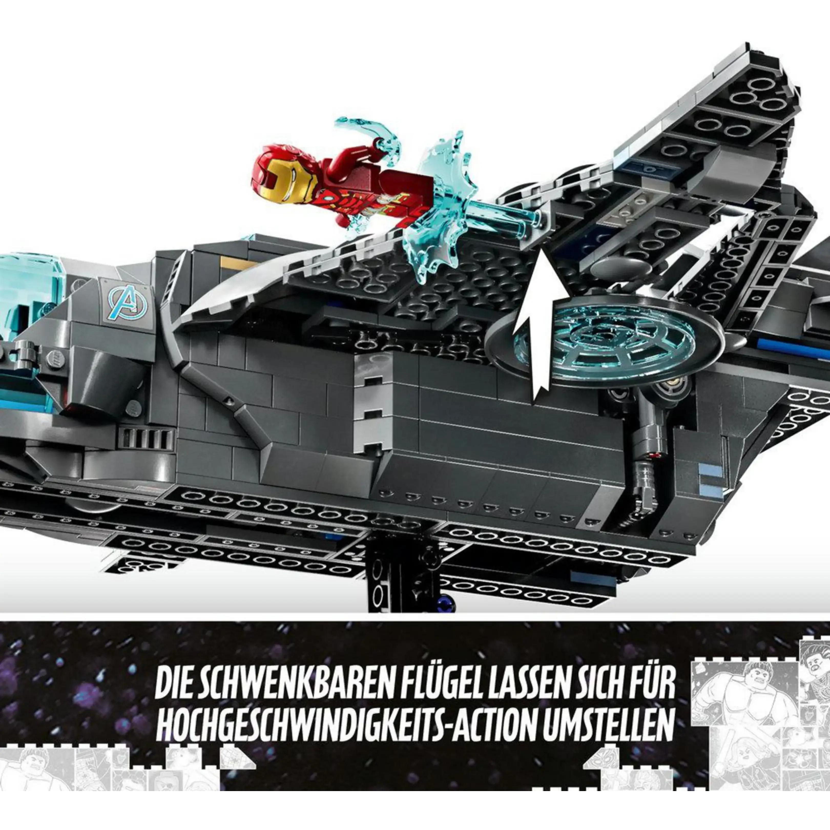 LEGO 76248 Quinjet der Avengers Bausatz Marvel Super Heroes