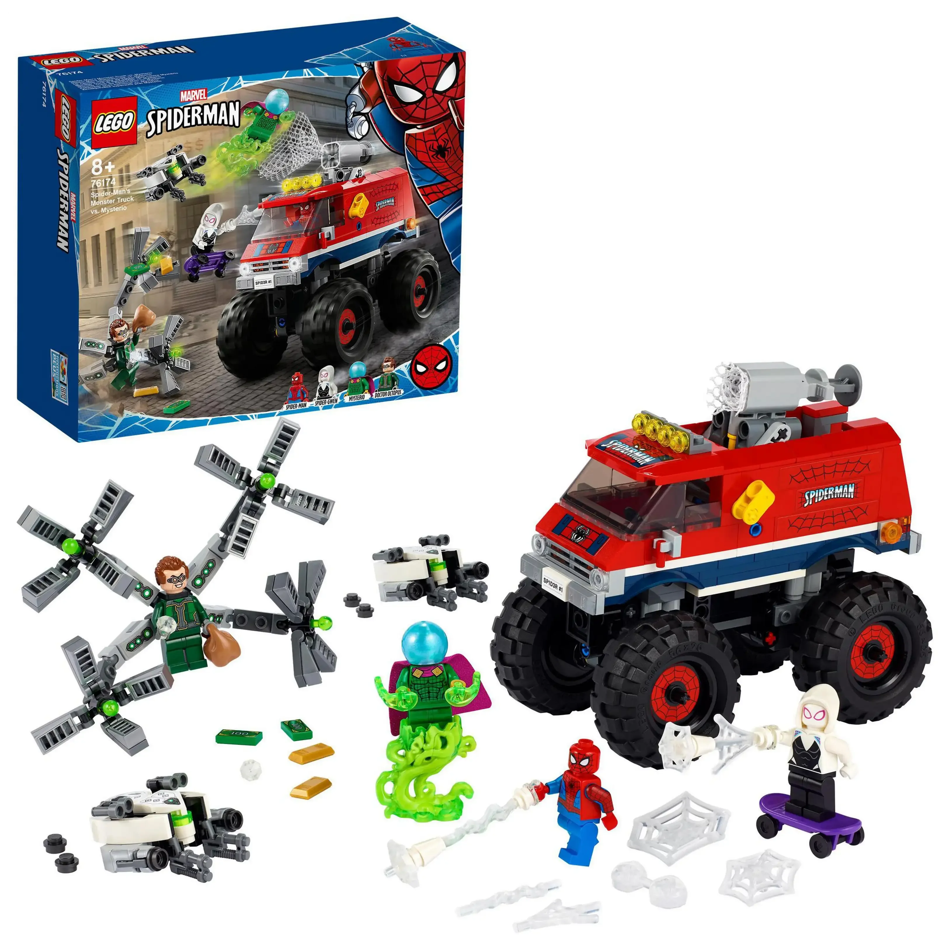 LEGO 76174 Marvel Spider-Mans Monstertruck gegen Mysterio Bauset