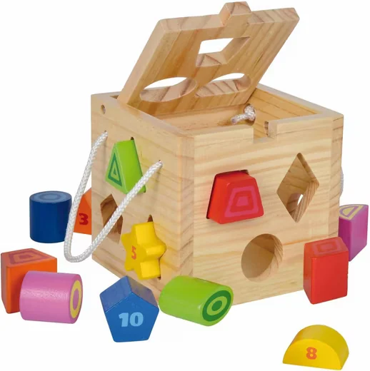 EICHHORN Holz Steckspielzeug für Formen und Motorik