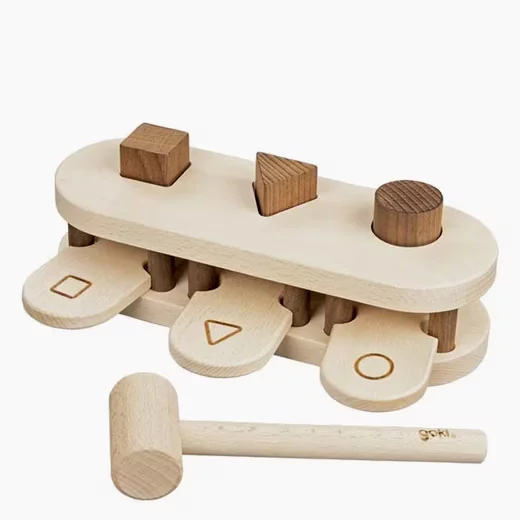 Goki goki nature Hammerbank Holz Klopfbank Motorikspielzeug