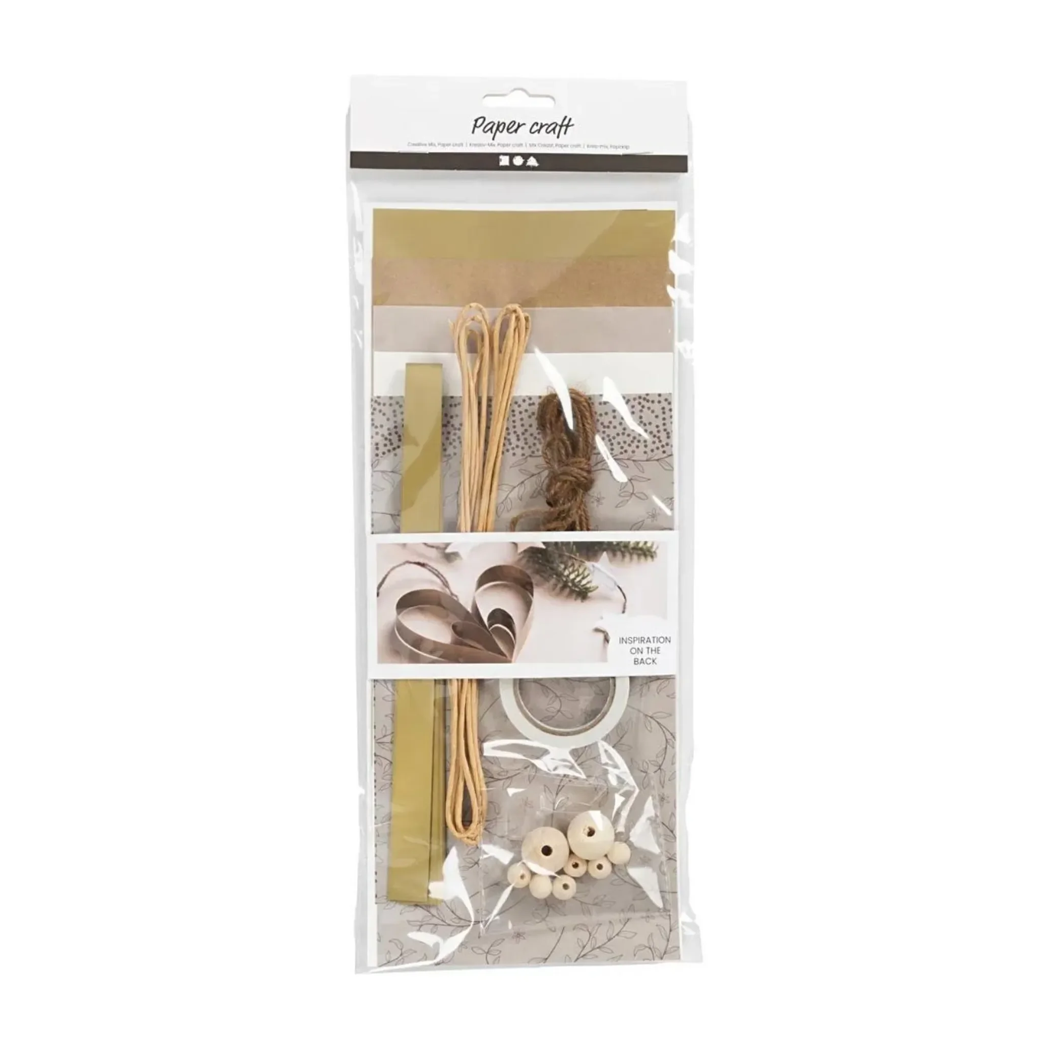 Creativ Company Bastelset Papierdekorationen Natur – inkl. Material & Vorlagen