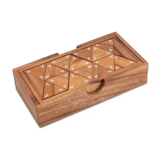 LOGOPLAY Tridomino Spiel mit weißen Zahlen Gesellschaftsspiel