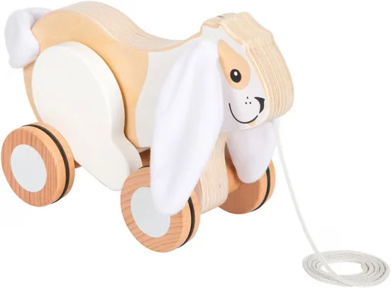 SMALL FOOT Nachziehspielzeug Hase Nachziehtier für Kinder