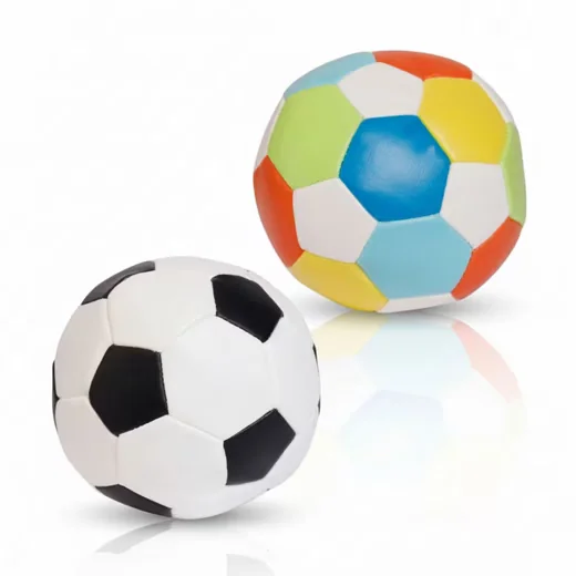 ALLDORO Softball Babyball 10 cm 2er Set im Fußball-Design ab 0 Jahren