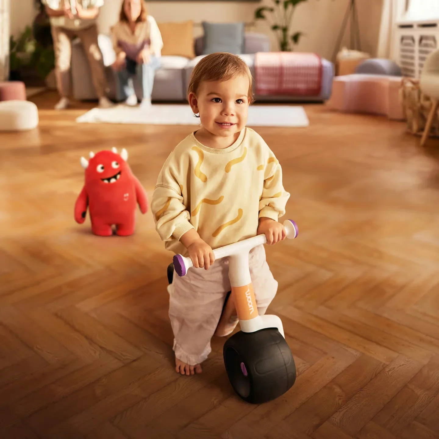 Woom Laufrad WOW Pop Peach leichtes Kinderlaufrad