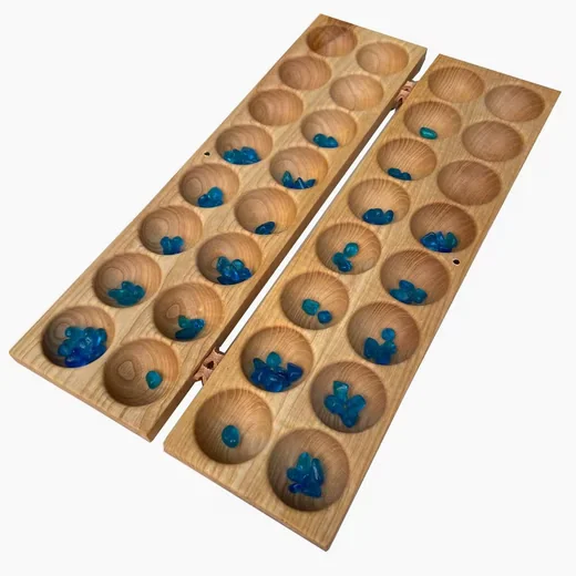 MADERA SPIELZEUGE Hus/Bao Spieleset mit 80 Glassteinen Made in Germany