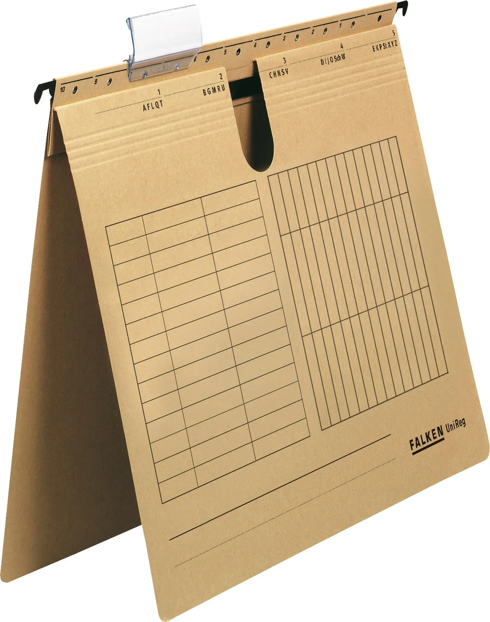 FALKEN Hängehefter UNIREG DIN A4 – natronbraun, kaufmännische Heftung